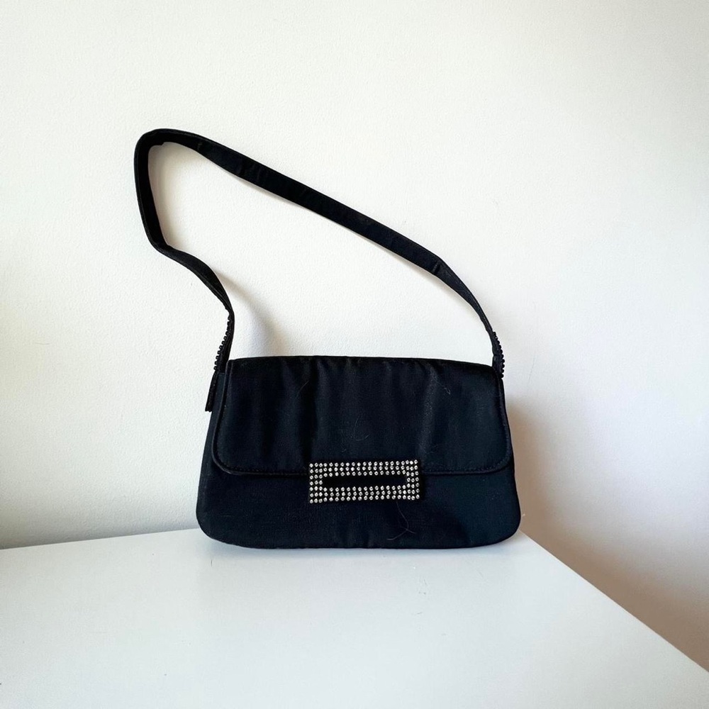 Vintage Y2K 90s bling rhinestone crystal mini bag